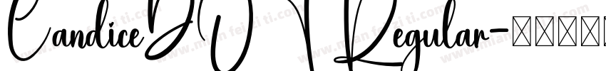CandiceDOT Regular字体转换